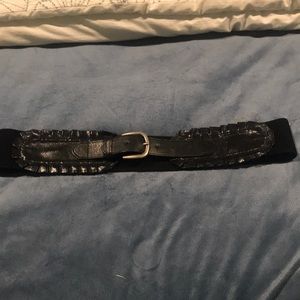 Two Black fashion belts